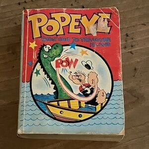 Popeye vintage 1967 comic Ghost Ship to Treasure Island Book